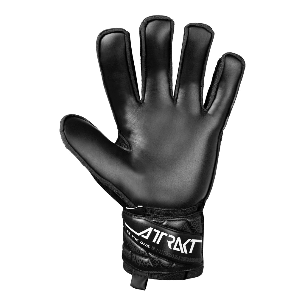 Reusch Attrakt Solid Black — Guante de Arquero