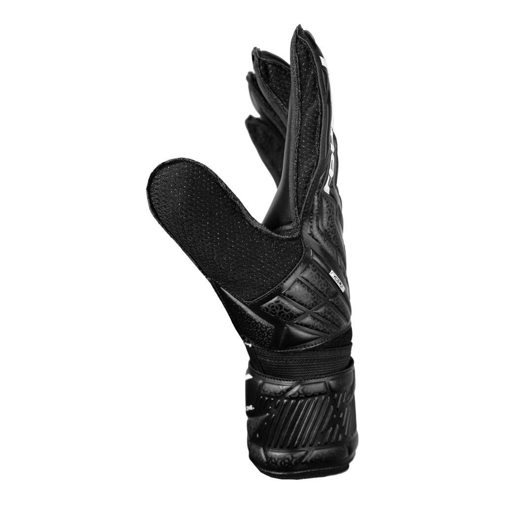 Reusch Attrakt Solid Black — Guante de Arquero