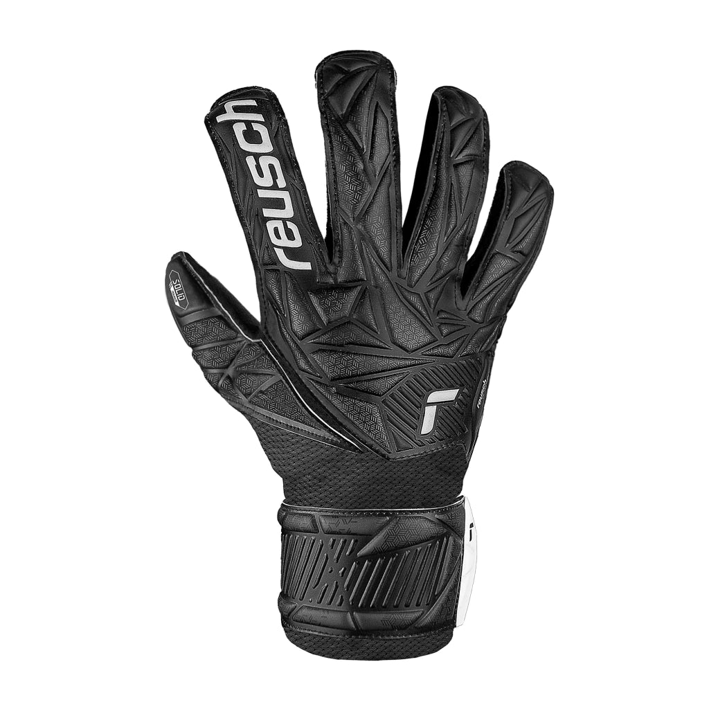 Reusch Attrakt Solid Finger Support – Guante de Arquero Negro