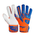 Reusch Attrakt Finger Support – Guante de Arquero Naranja/Azul