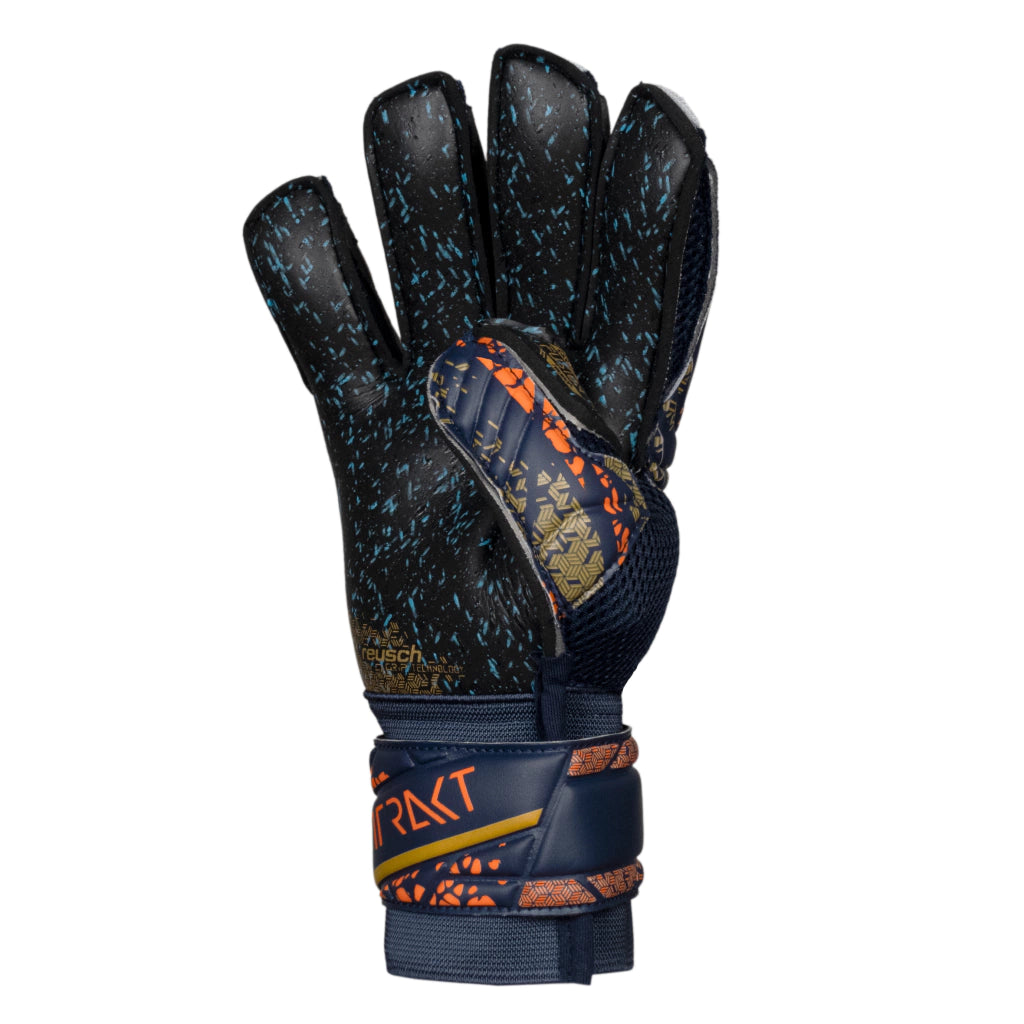 Reusch Attrakt Pro Fusion – Guante de Arquero Azul/Naranja/Dorado
