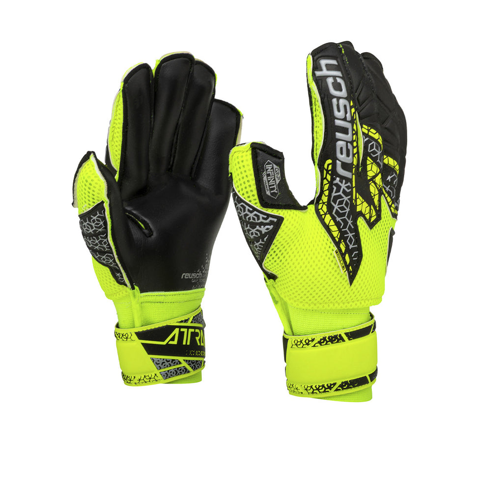Guantes Profesional Reusch Attrakt Pro Finger Support Infinity Amarillo