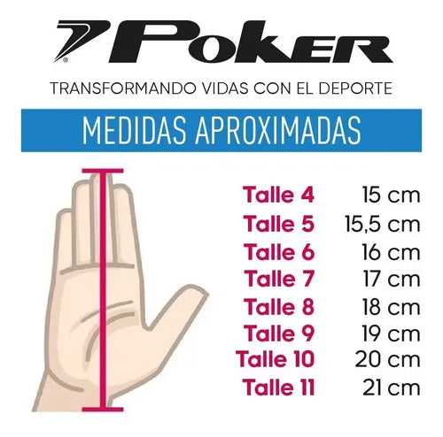 Guantes Profesional Poker Classical Azul