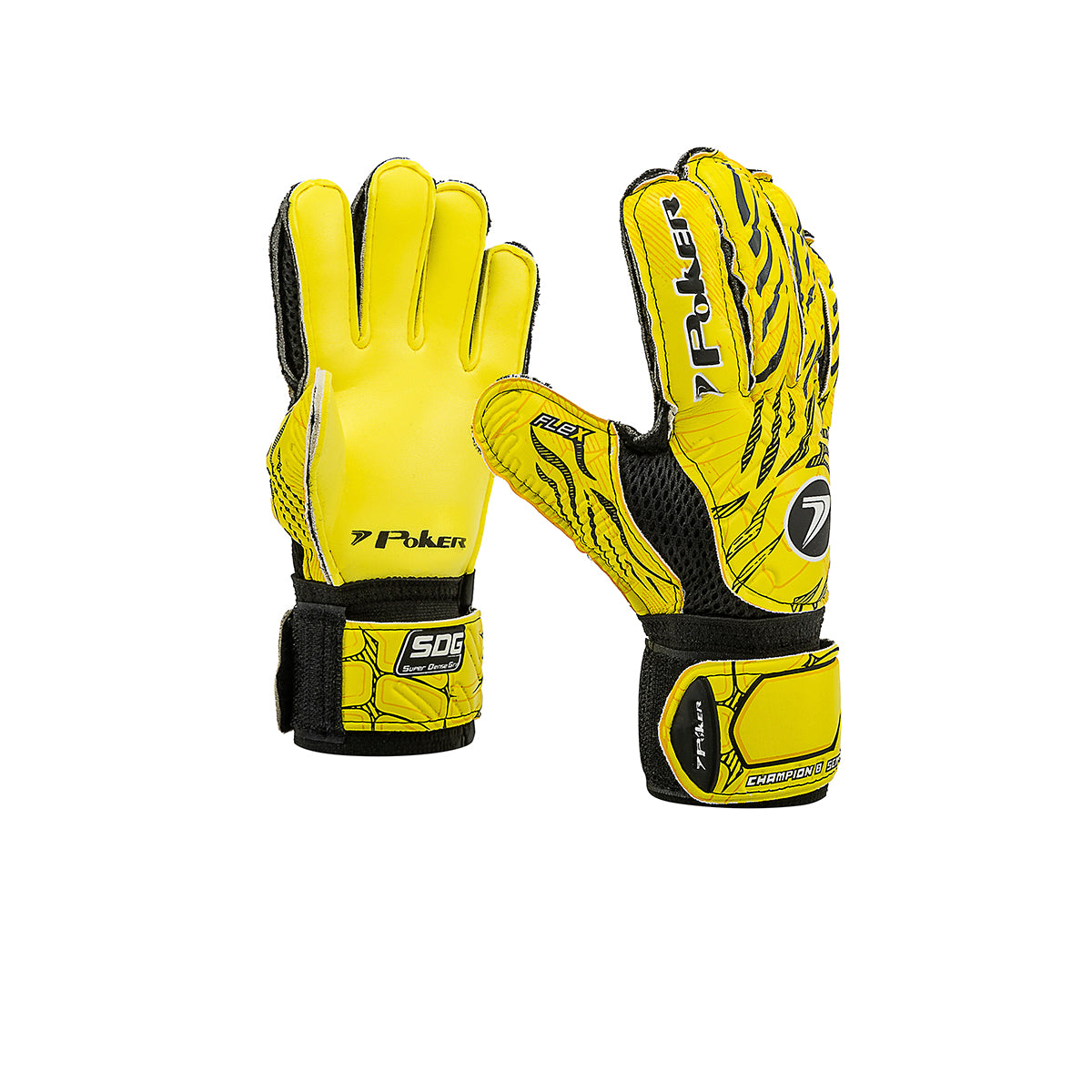 Guantes Poker Champion 8 de Niño Amarillo