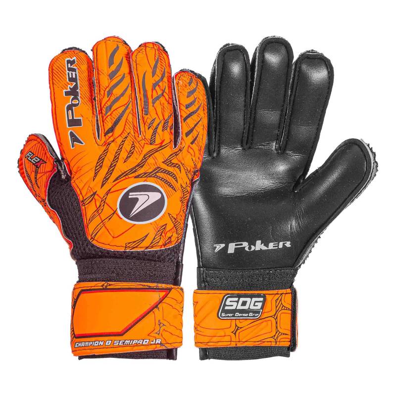 Guantes Poker Champion 8 de Niño Naranja